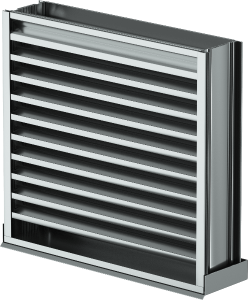 EHH-601D Wind Driven Rain Louver, Horizontal Blade, Miami-Dade and Florida Product Approved