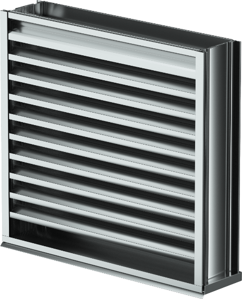 SCH601MD Wind Driven Rain Louver, Horizontal Blade, Miami-Dade and Florida Product Approved