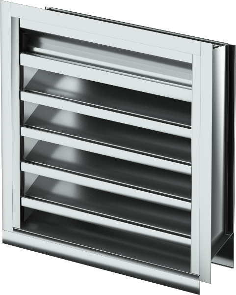 K6746MD Drainable Blade Louver, Miami-Dade and Florida Product Approved