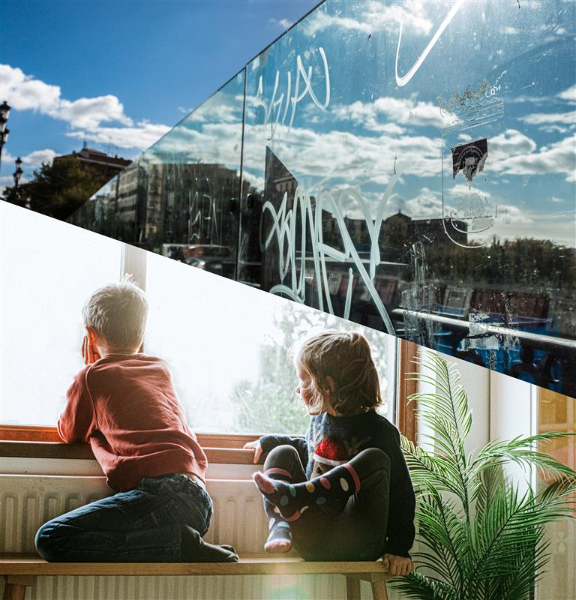 Solar Gard® Clear Safety and Anti-Graffiti films up to 7 mil and Solar Safety films up to 4 mil
