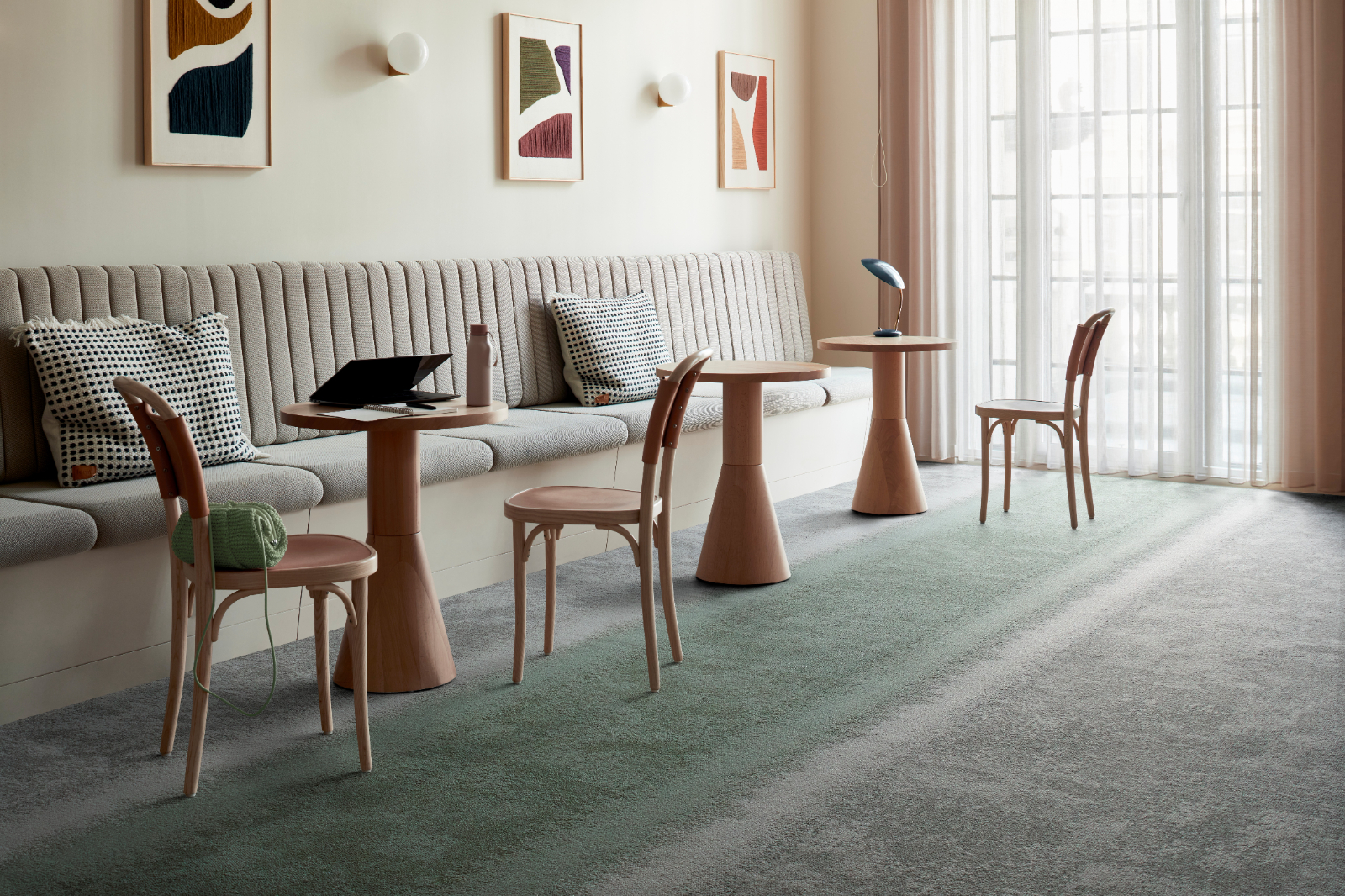 Interface EU - Carpet on CQuest™ Bio Backing - 100% Recycled SD PA6 Yarn