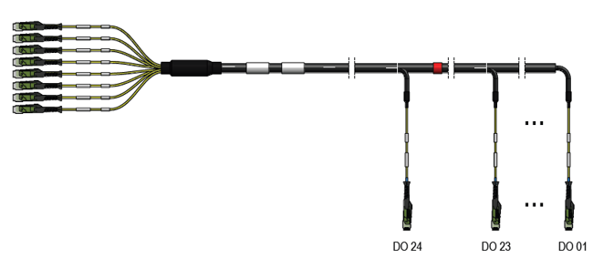 Multi Drop Fiber Optic Cable